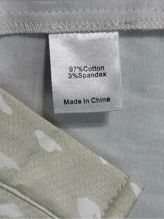 Tuckernuck XXL Mini Dress Green White Print Swing Tiered Statement - Picture 4 of 4